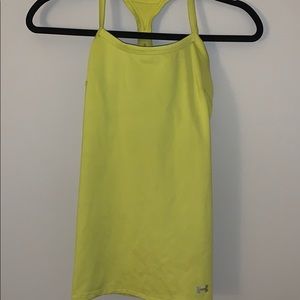 Under Armour Yellow Workout Top Size Small